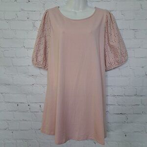 Isabel Maternity NEW Puff Sleeve Tunic Top Blouse Size Large